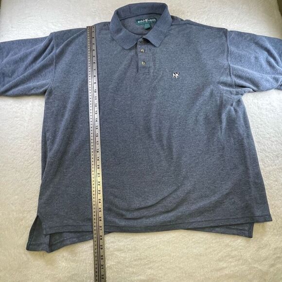 Vintage Mens Big Dogs Polo Shirt Men's 1XL / 2XL Light Blue Embroidered - Picture 4 of 9